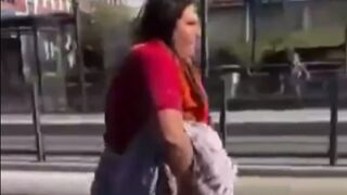 Disgusting Women in Sweden have a Sh*t Throwing Fight