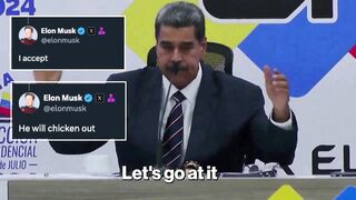 Elon Musk accepts Venezuelan President Nicolás Maduro's challenge to a fight