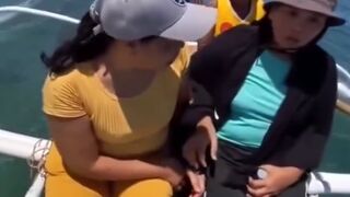 PANIC: Flying Fish takes Woman's Cell Phone