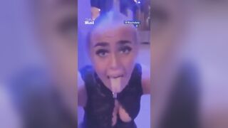 Woman imitates a monkey and hurls vile racist abuse at a black nightclub bouncer