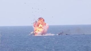 Major drug crackdown by U.S. Marines in the Pacific Ocean!