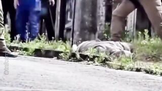 WOMAN SCREAMS & CRIES in TERROR as GUNMAN GRAPPLES HER & PRESSES a PISTOL to her HEAD