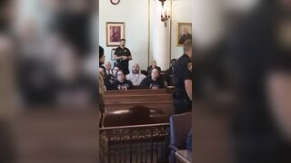 teen accused of mowing down 2 girls appears stonefaced as victims moms stare him down