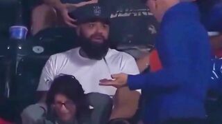 Guy rips a baseball from an elderly man’s hands