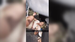 BLACK MAN BRUTALLY SHOVING A WHITE WOMAN TO THE GROUND AND CHOKING HER
