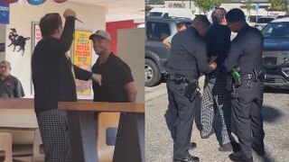 Man pulls out large knife during altercation at L.A. Wendy’s restaurant