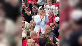 Bikers for Trump PERSONALLY picked up an agitator and REMOVED him from Trump's rally, REFUSING to wait for police to show up