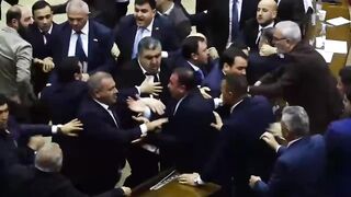 We need this here. A mass brawl erupted in Armenia’s parliament on October 29 between ruling party and opposition lawmakers.