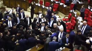 We need this here. A mass brawl erupted in Armenia’s parliament on October 29 between ruling party and opposition lawmakers.