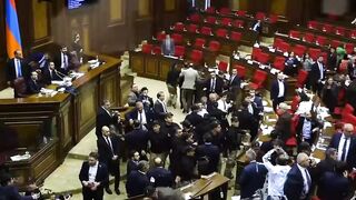 We need this here. A mass brawl erupted in Armenia’s parliament on October 29 between ruling party and opposition lawmakers.