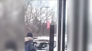 Karma wasted zero time teaching her a lesson on trying to steal a shopping cart