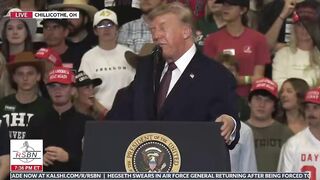 Trump Roasts Heckler with Boyfriend Jab at Ohio Rally