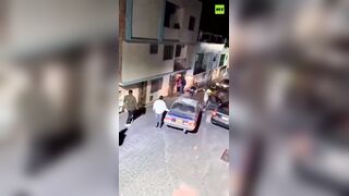 Police respond to complaint about drunk men ,Officers arrive get BEATEN and disarmed