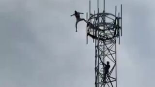 a 37-year-old man without arms, has tragically died after jumping from a cell tower