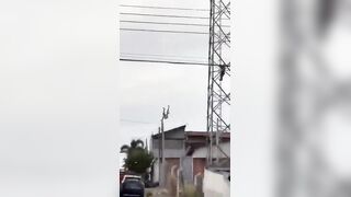 a 37-year-old man without arms, has tragically died after jumping from a cell tower