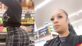 Influencer confronts kid asking him why he was laughing while walking behind her