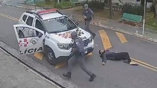 Knife-Wielding Man Confronts Police in Brazil, Shot During Encounter