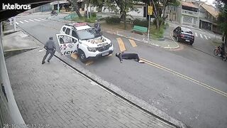 Knife-Wielding Man Confronts Police in Brazil, Shot During Encounter