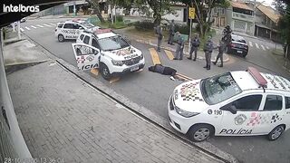 Knife-Wielding Man Confronts Police in Brazil, Shot During Encounter