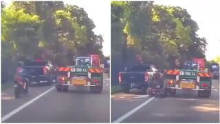 Motorcyclist Crushed to Death Under Lorry Wheel