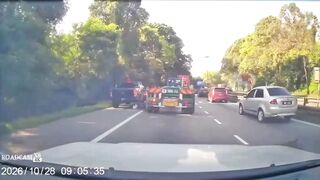 Motorcyclist Crushed to Death Under Lorry Wheel