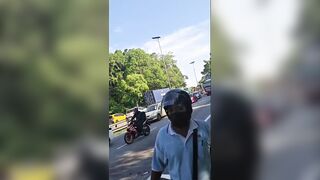 Motorcyclist Crushed to Death Under Lorry Wheel