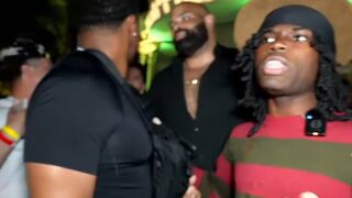Muscles don't scare boxers. Champion Rya n Garcia bitch slaps Kanel Joseph’s security guard lol