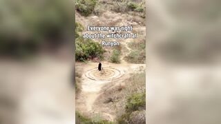 Halloween: Just someone casually doing witchcraft at Runyon Canyon Park in Los Angeles, California