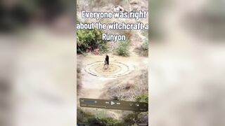 Halloween: Just someone casually doing witchcraft at Runyon Canyon Park in Los Angeles, California