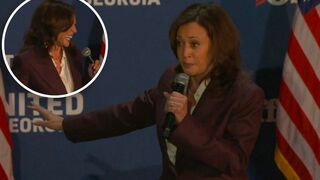Kamala Harris suffers awkward verbal slip-up at Georgia campaign rally
