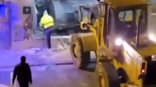Pinheads use Excavator to Break into Bank...How did it go Guys?