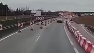 Left lane closed - You can’t pass…… No!
