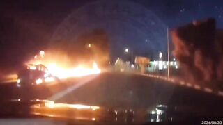 Missile hits a vehicle and kills a family of 4 people (This is terrifying )