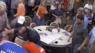 Republican Meeting in Arkansas Ends With a Crazy KO
