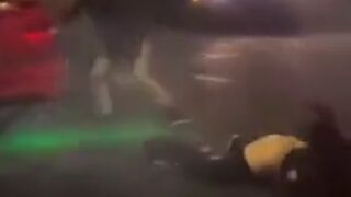 This Mustang took half the people over the hood and the other half under it