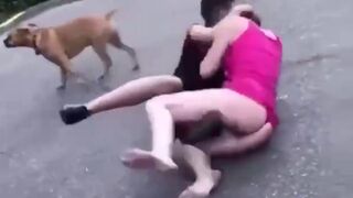 Man Brawls with MILF in a G-String over Something Stupid
