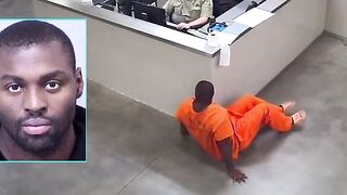 Inmate Tries Crawling Past Guard To Get to the Female Side of the Prison.