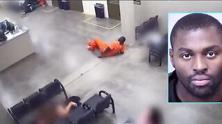 Inmate Tries Crawling Past Guard To Get to the Female Side of the Prison.