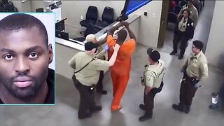 Inmate Tries Crawling Past Guard To Get to the Female Side of the Prison.