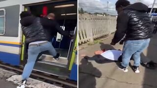 Migrant Trying to Ride Train for Free Throws Ticket Inspector off for Asking For his Ticket.