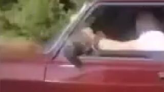 Wait for It: Road Rager Chasing Car creates his Own Death and is Flung out of Car