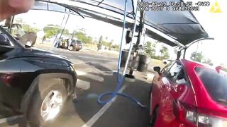 Guy Goes Through a Car Wash.... Ends up Getting Showered with Bullets by Police.