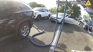 Guy Goes Through a Car Wash.... Ends up Getting Showered with Bullets by Police.