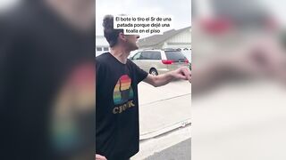 Beta Male Karen Freaks out on Garbagemen for Leaving Some Paper Behind.