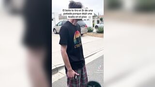 Beta Male Karen Freaks out on Garbagemen for Leaving Some Paper Behind.