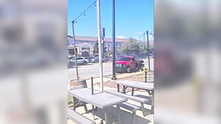 Playing Bumper Trucks. America is Falling...