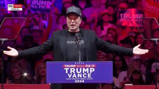 IN FULL: Elon Musk delivers speech at Donald Trump’s New York rally