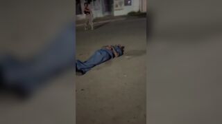 Gangster Thugs Beat a Man to Death with Sticks and Kicks..the Noise is Terrible