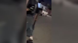 Gangster Thugs Beat a Man to Death with Sticks and Kicks..the Noise is Terrible