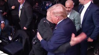 Earth Shattering Applause as Trump Walks out for UFC 309